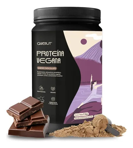 Proteína Vegana sabor chocolate. (Bote 1kg) - Quenut