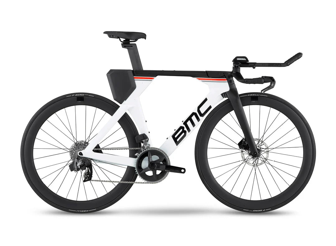 Bicicleta Triatlón BMC Timemachine 01 Disc Two. Color White/black. 2023