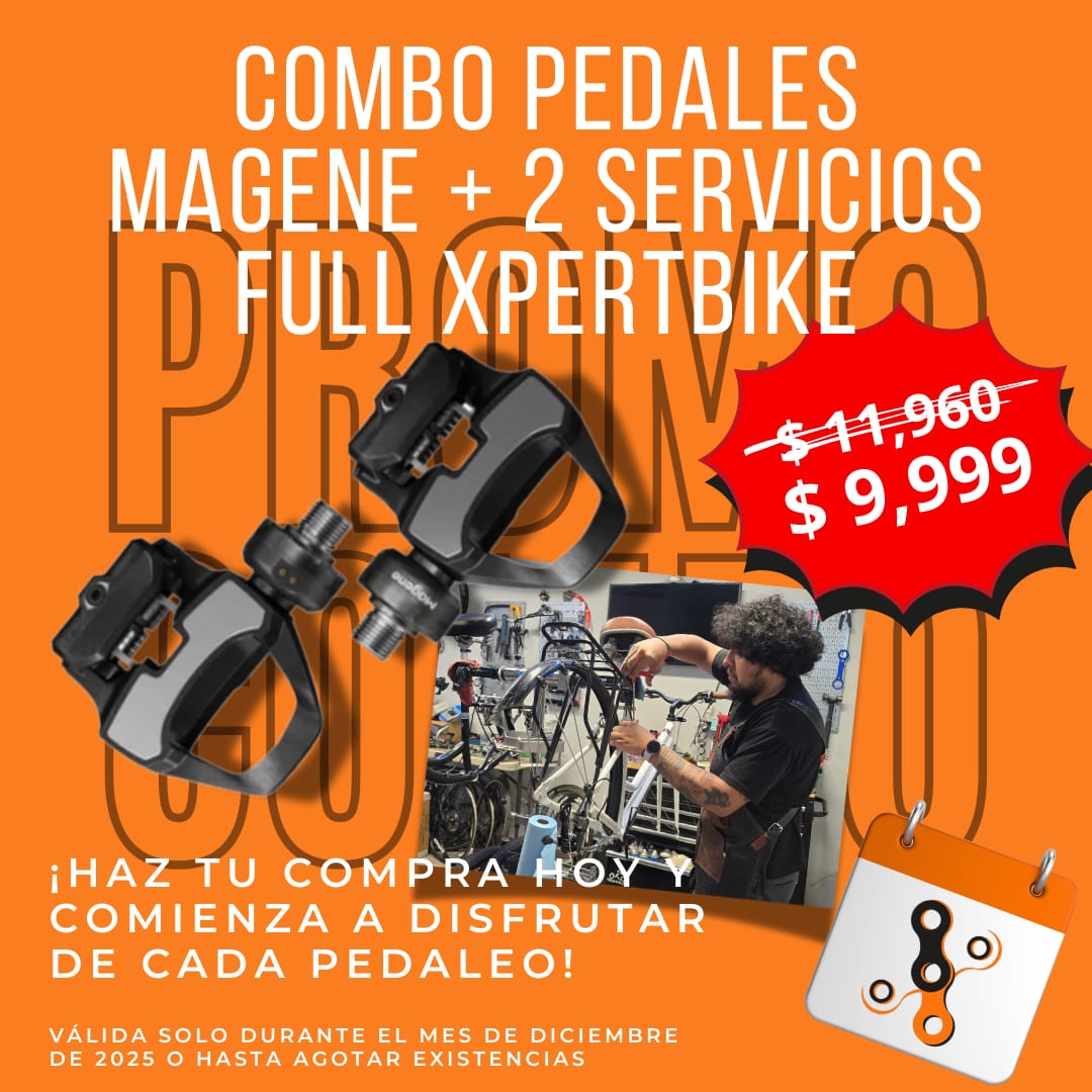 Combo Pedales Magene + 2 Servicios Full Xpertbike.