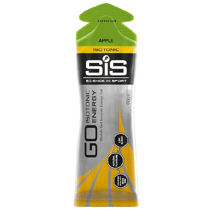 SIS GO Energy + Electrolyte gel. Sabor Manzana