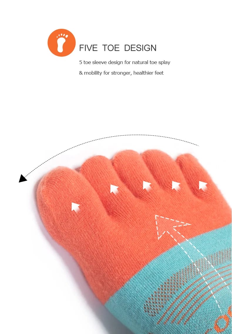 Par de tines 5 dedos para trail de alto rendimiento talla M - Aonijie