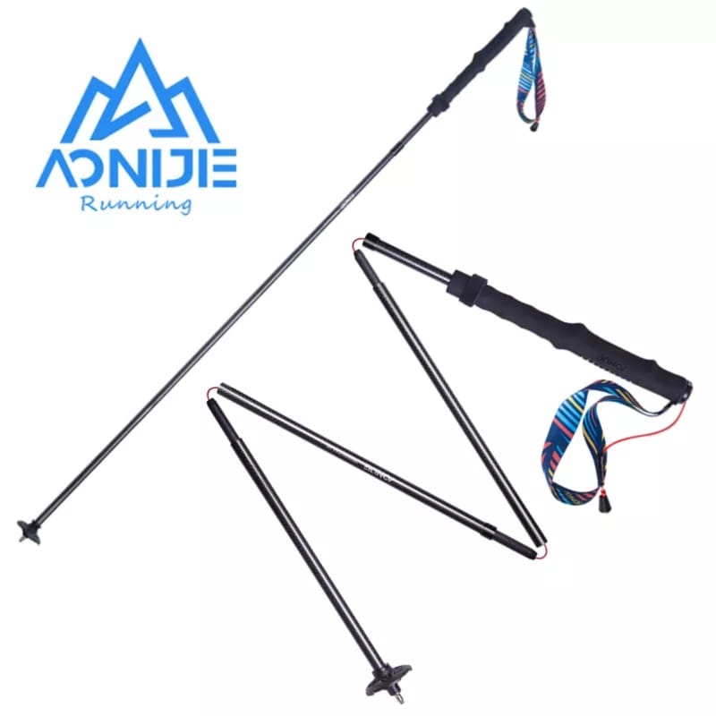 Bastones de fibra de carbono color negro talla 120cm- Aonijie