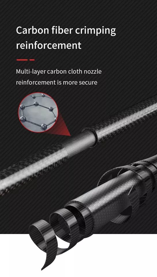 Bastones de fibra de carbono color negro talla 120cm- Aonijie