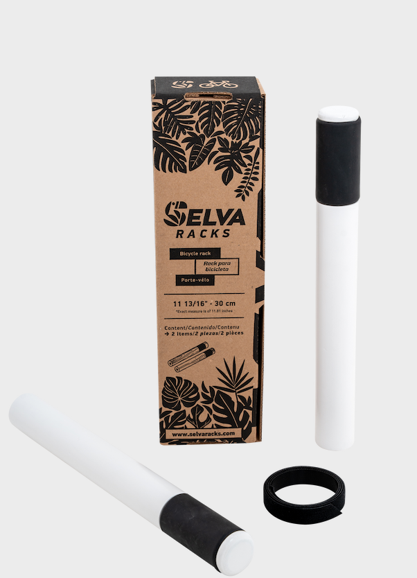Selva Racks. Rack para bicicleta. Color Blanco 30cm.