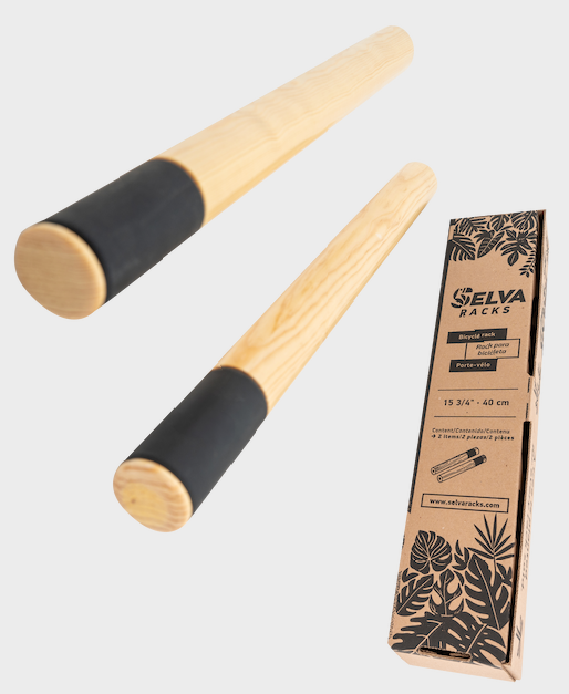 Selva Racks. Rack para bicicleta. Color natural 40cm.