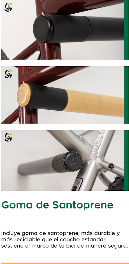 Selva Racks. Rack para bicicleta. Color Natural 30cm.