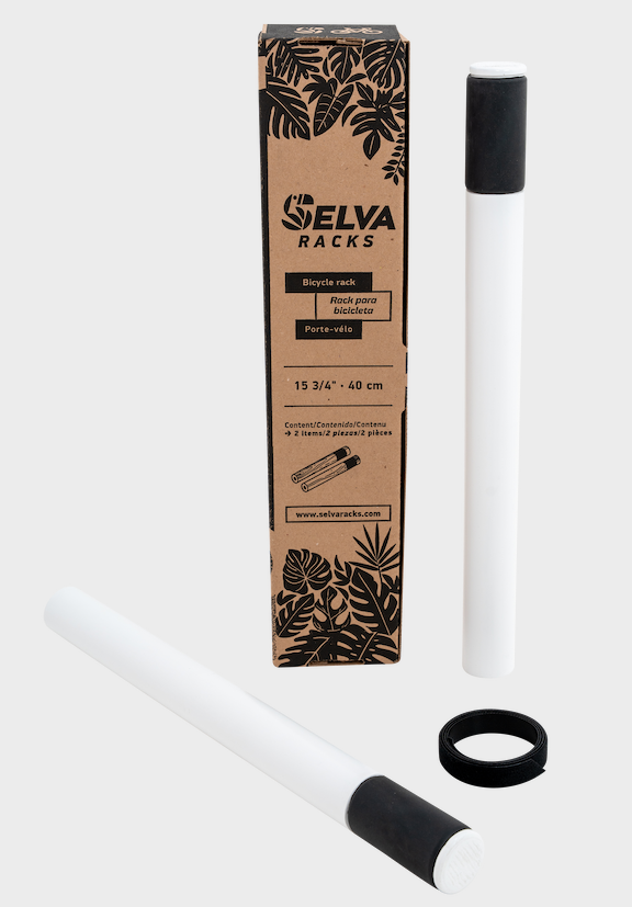 Selva Racks. Rack para bicicleta. Color Blanco 40cm.
