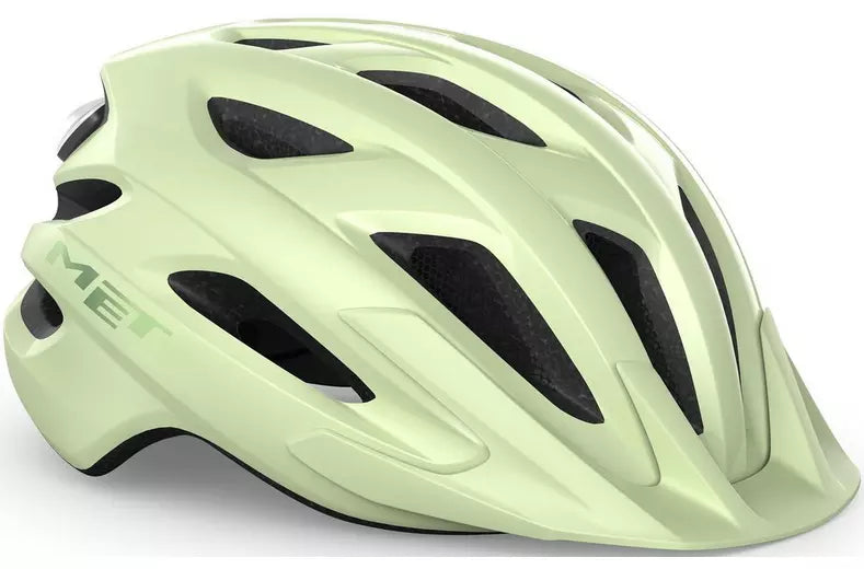 Casco MET Crossover talla Mediano 52/59. Color menta.