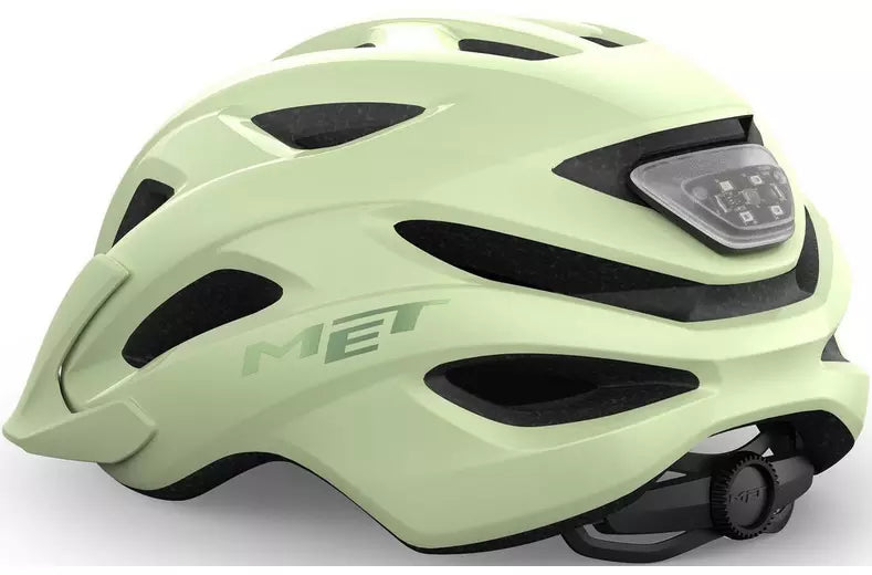 Casco MET Crossover talla Mediano 52/59. Color menta.