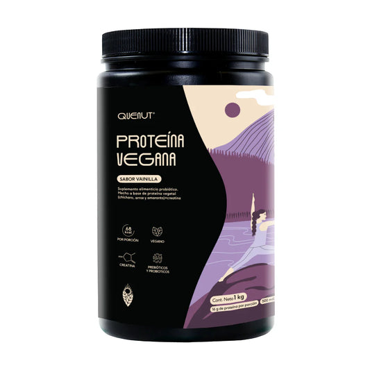 Proteína Vegana sabor Vainilla. (Bote 1kg) - Quenut