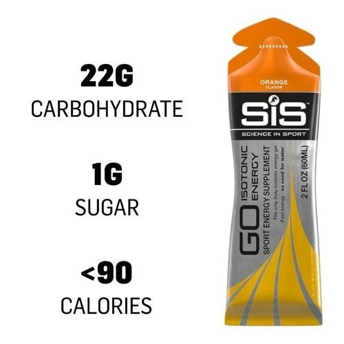 SIS Isotionic Energy gel 60ml . Sabor naranja
