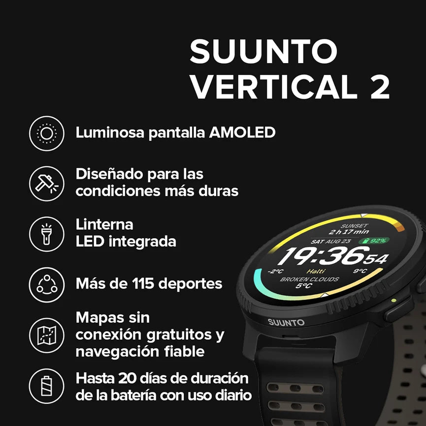 Suunto Vertical 2 (Negro total)