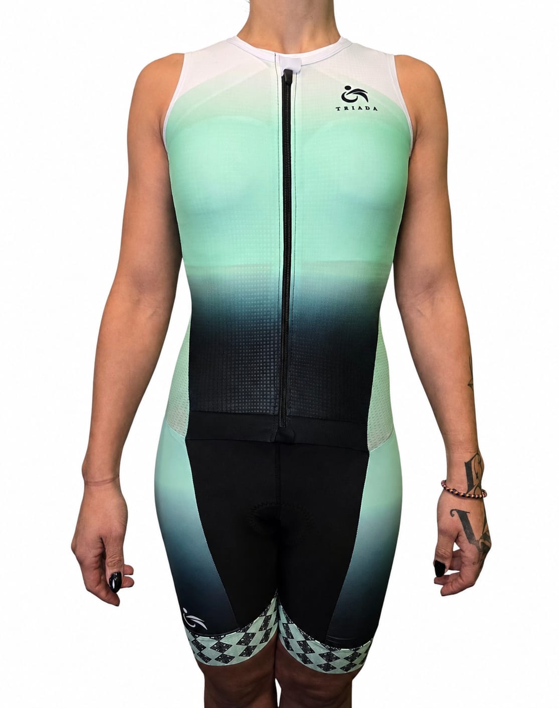 Trisuit Mayan blue Triada mujer sin mangas