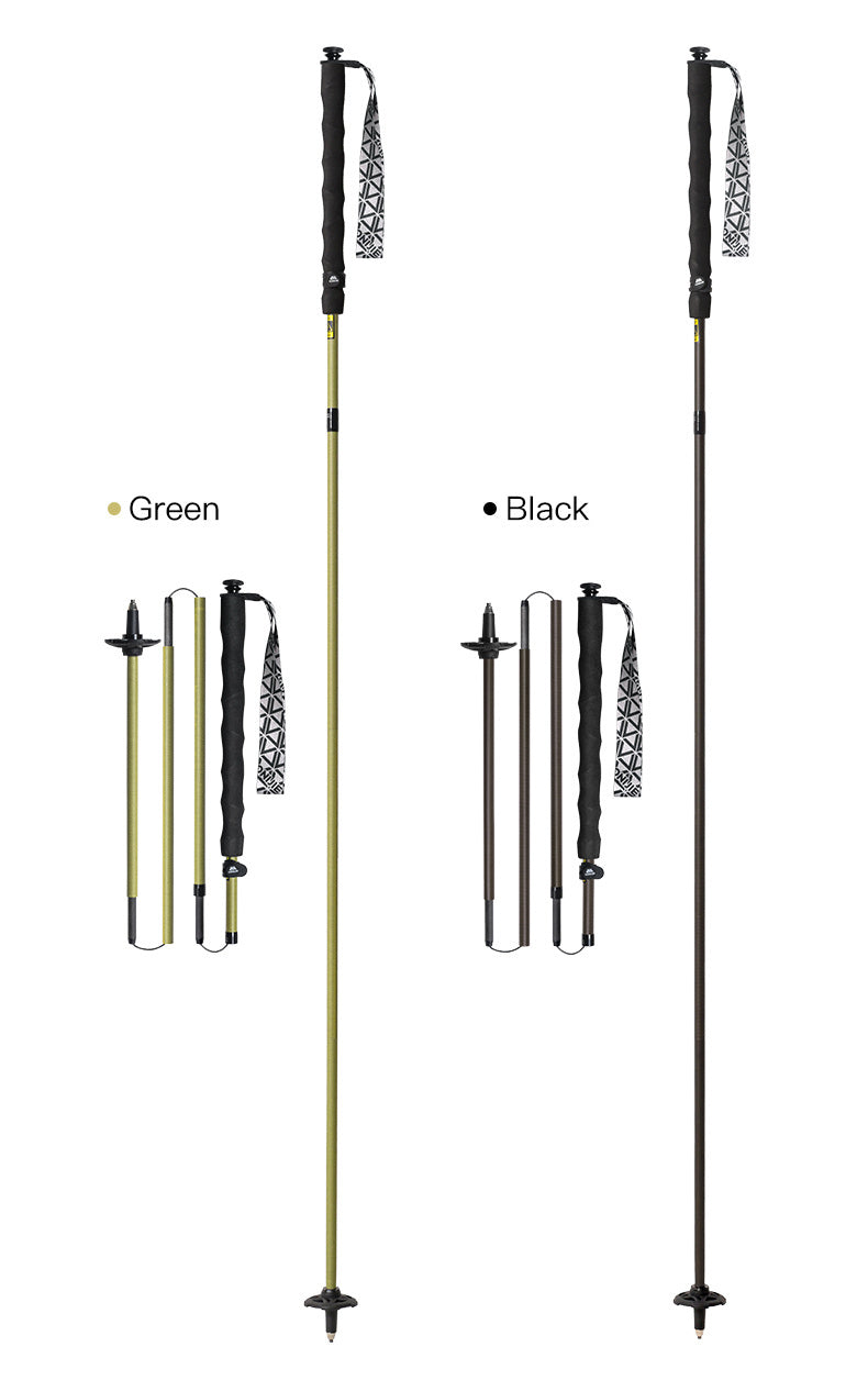 Bastones PRO Fibra de Kevlar color Verde claro. Aonijie