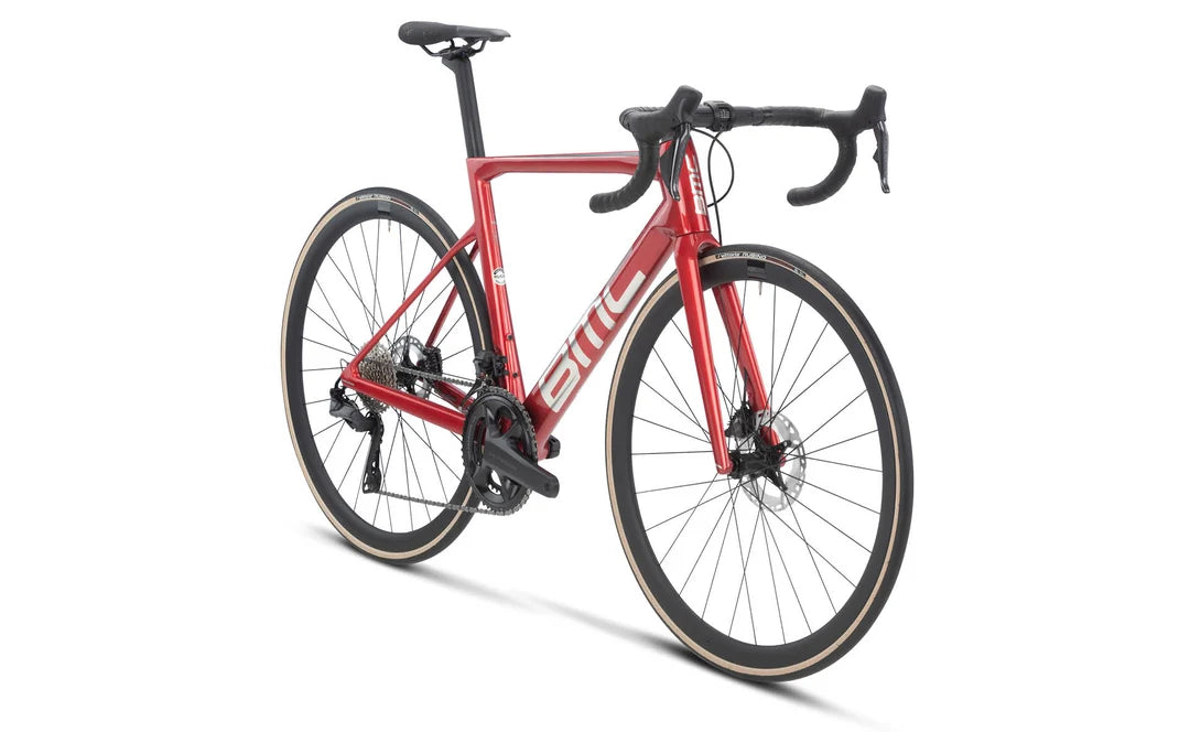 Bicicleta Ruta BMC Teammachine SLR ONE. Color Prisma Red /Brushed Alloy. 2023