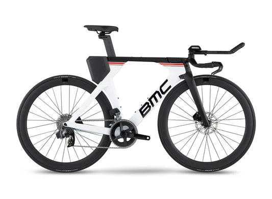 Bicicleta Triatlón BMC Timemachine 01 Disc Two. Color White/black. 2023