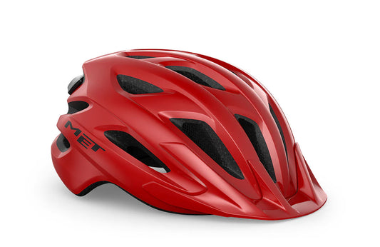 Casco MET Crossover talla Mediano 52/59. Color Rojo.