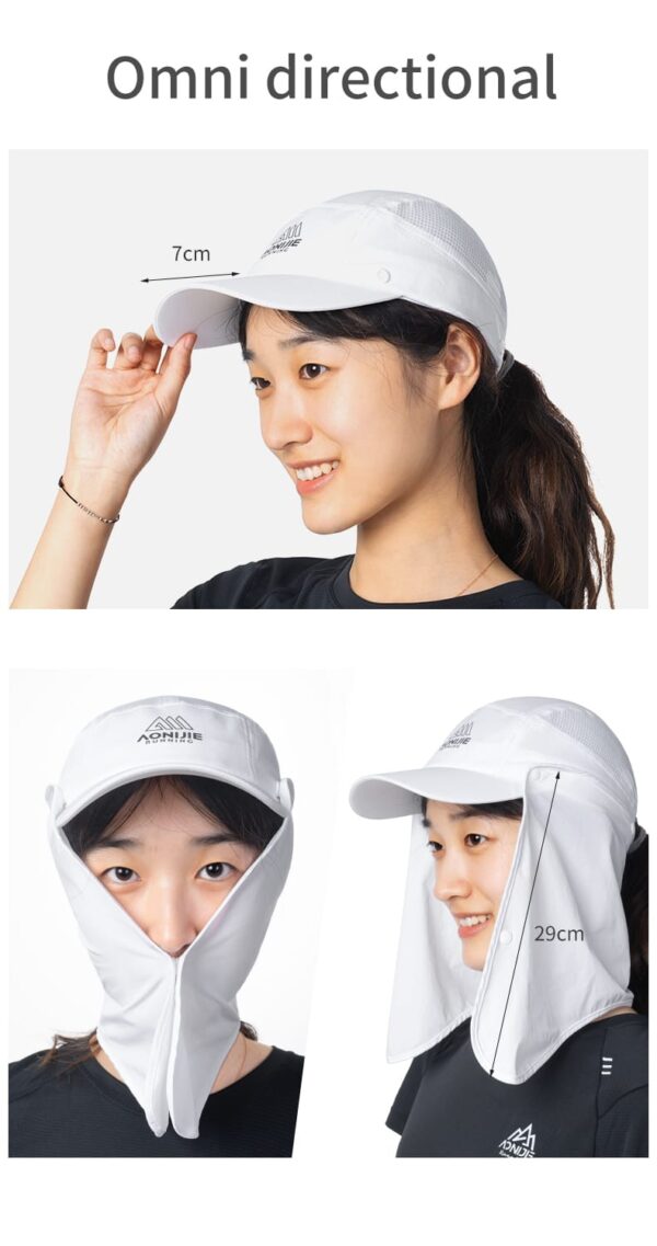 Gorra capa desmontable color beige  - Aonijie