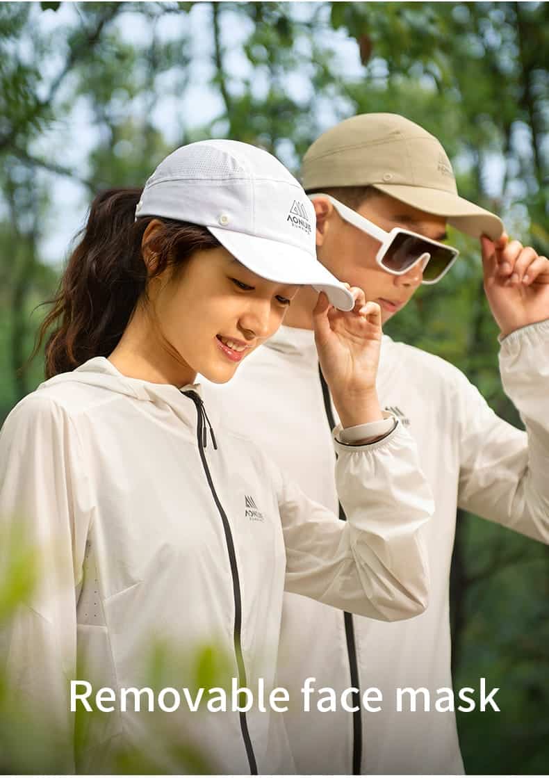 Gorra capa desmontable color blanco - Aonijie