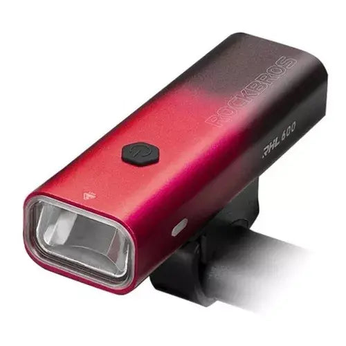 Lampara para bicicleta recargable waterproof Rockbros. Color Rojo