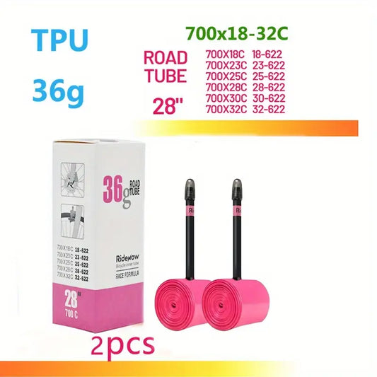 Cámara RideNow 36g TPU 700 X 18-32C. Válvula f. 85mm. (COMBO BICI)
