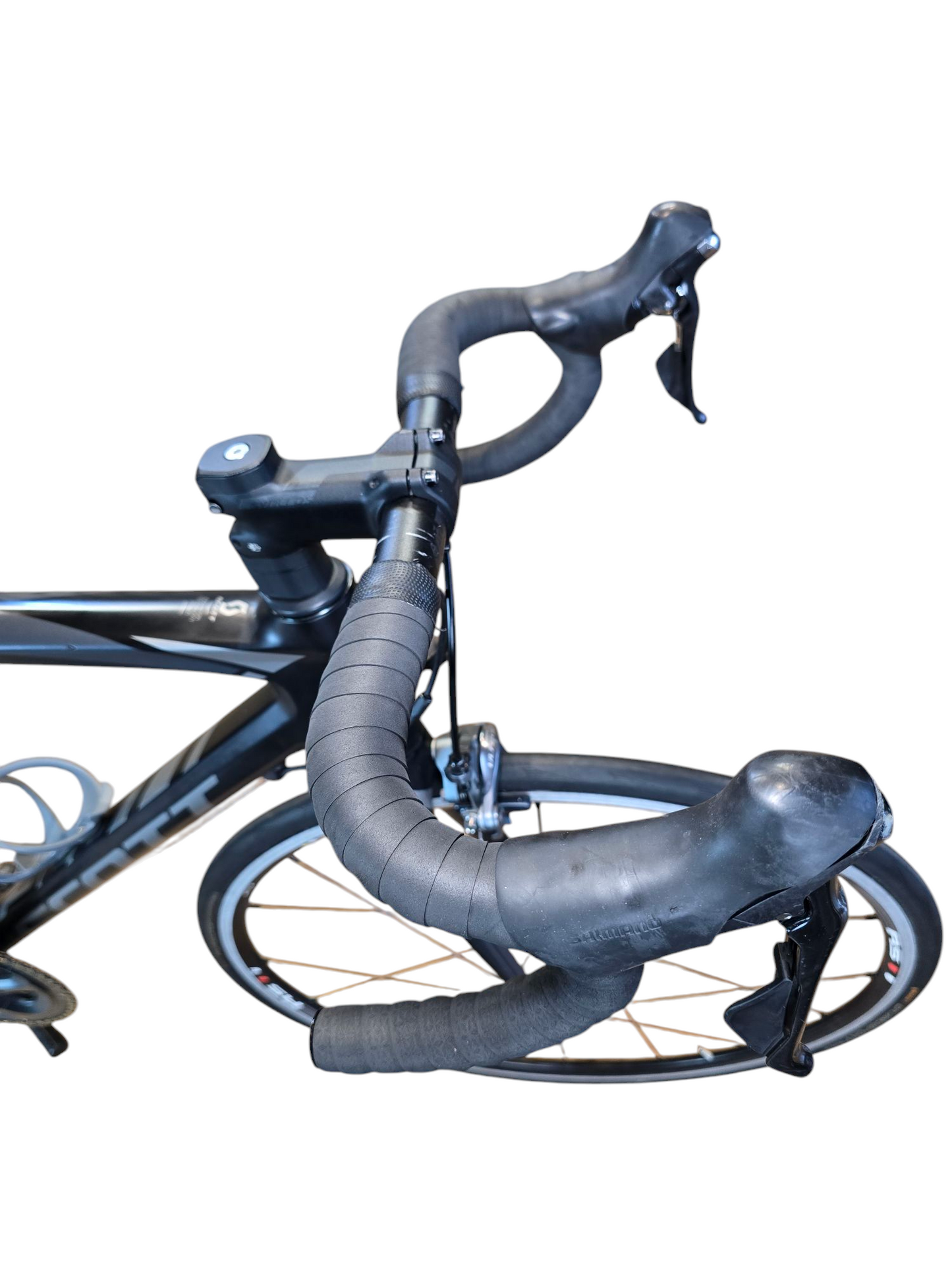 Bicicleta de ruta Scott Modelo CR1 -100. Año 2017 Talla S. Color Gris/Negro. Cuadro Carbon/Tijera Carbon. Rines aluminio. Grupo Shimano Ultegra.