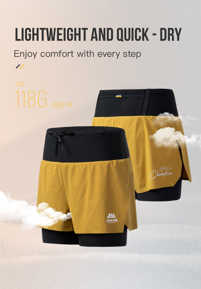 Shorts mujer cinturón integrado talla M/L color negro - Aonijie