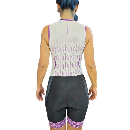Trisuit Olimpic color lila sin mangas