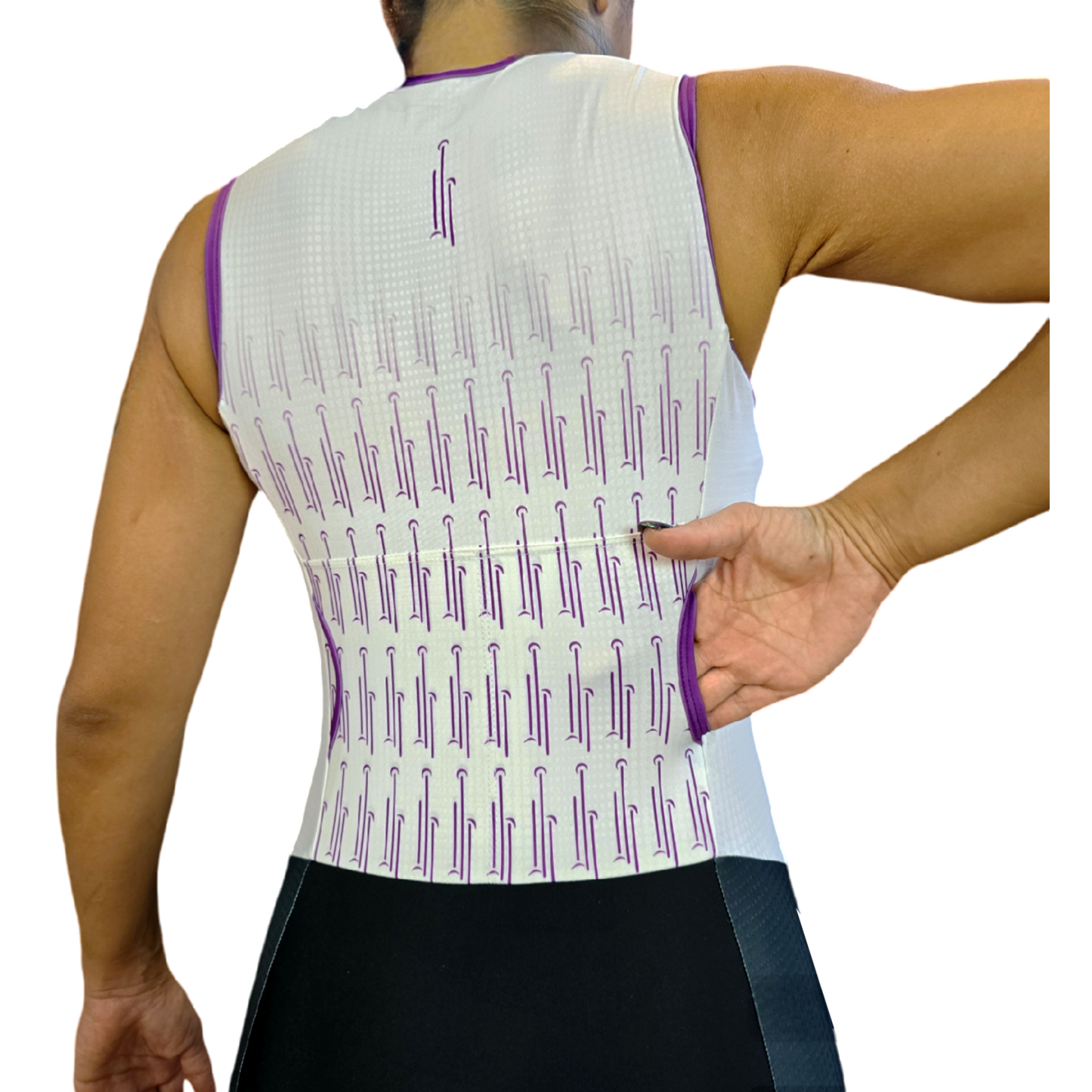Trisuit Olimpic color lila sin mangas
