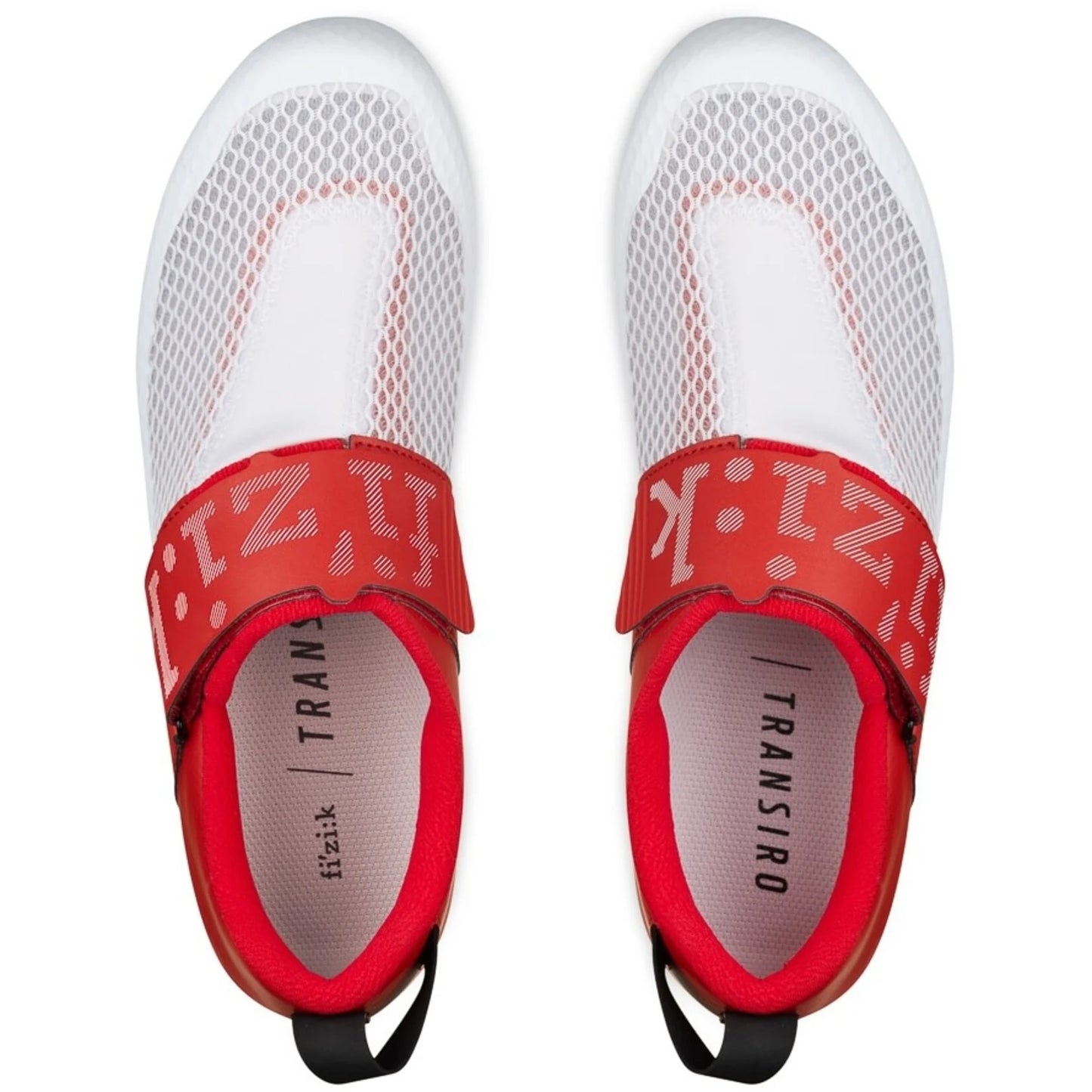 Zapatila de triatlón Fizik Transiro Hydra. Talla 41 EUR. Color blanco/rojo